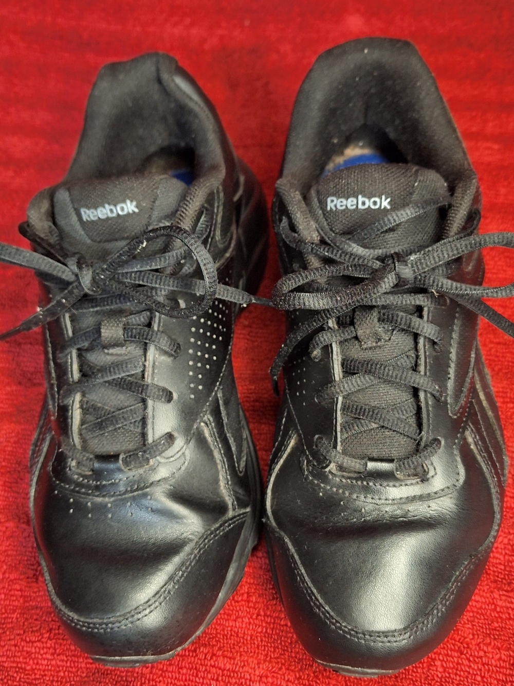 Reebok Black Athletic Lace-Up Sneakers